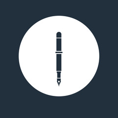  pen nib icon on white background 