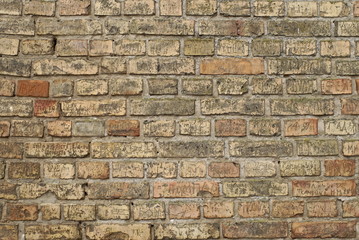 Old boiler house brick wall 