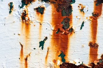 Worn rusty painted metal grunge surface background vintage texture