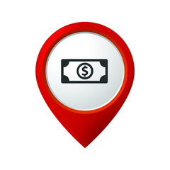  Dollar Bank Navigation Pointer illustration 
