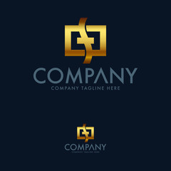 Obraz premium Luxury Abstract, Construction, Real Estate and Architecture Logo