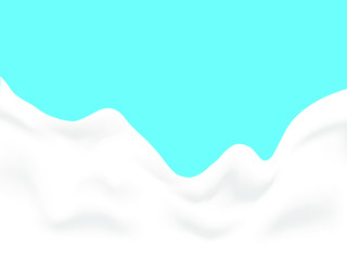EPS 10 vector. Realistic milk or yogurt background made with gradient mesh.