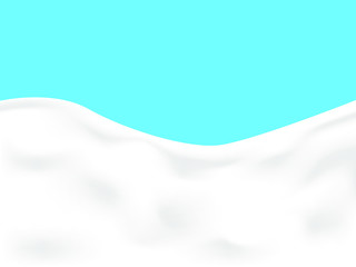 EPS 10 vector. Realistic milk or yogurt background made with gradient mesh.