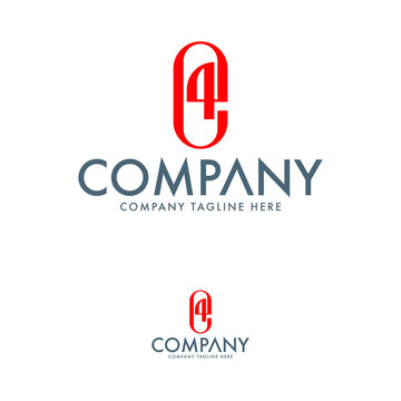 Letter E4 Logo Design Template