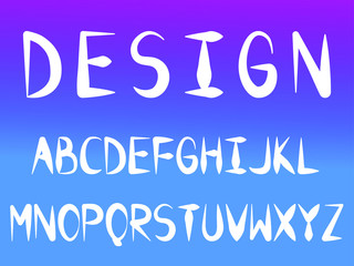 EPS 10 vector. Good font made in hand written style.