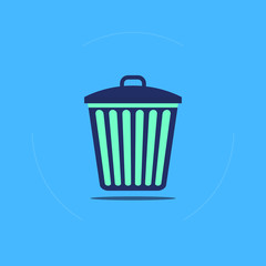 trash can,garbage can,rubbish bin icon