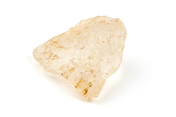 Fototapeta na wymiar Crystal stone salt, isolated on white background