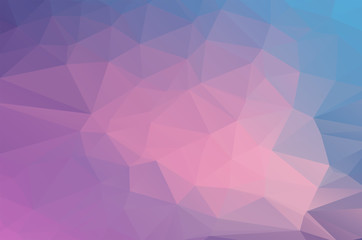 Purple blue white Low poly crystal background. Polygon design pattern. blue purple Low poly vector illustration, low polygon background.