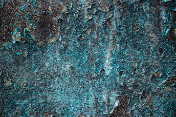 Blue teal grunge vintage worn wall background vintage texture