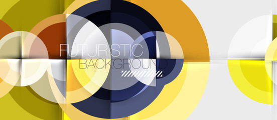 Obraz premium Geometric design abstract background - circles