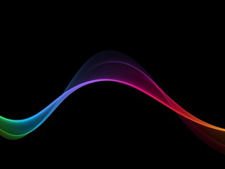 Abstract rainbow light wave futuristic background 