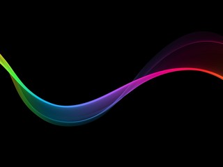 Abstract rainbow light wave futuristic background 