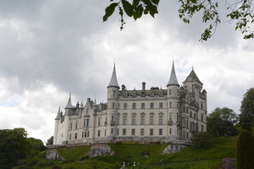 Dunrobin Castle in Scottish Highlands.