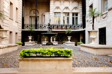Rationalist garden of Recoleta, Buenos Aires, Argentina.