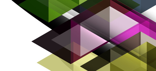 Abstract triangle pattern, colorful backdrop. Presentation template. Modern textured shape. Trendy modern style