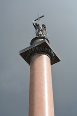 Angel on the Alexander column on Palace square