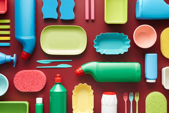 Don't harm the nature. Plastic objects for recycling.