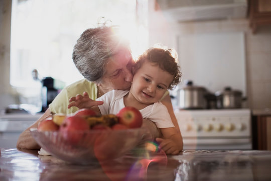 Grandmother with her grandson