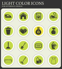 Cleaning service simply icons