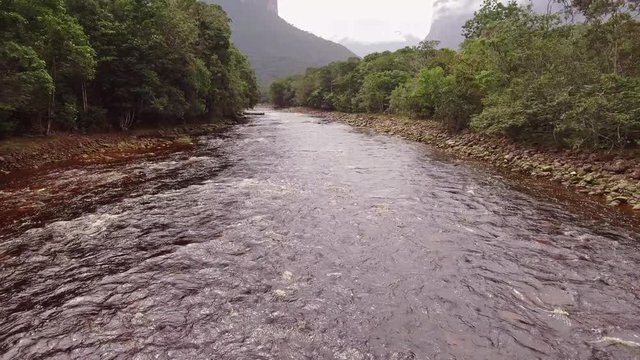 View of Churun river. Canaima National Park, Venezuela