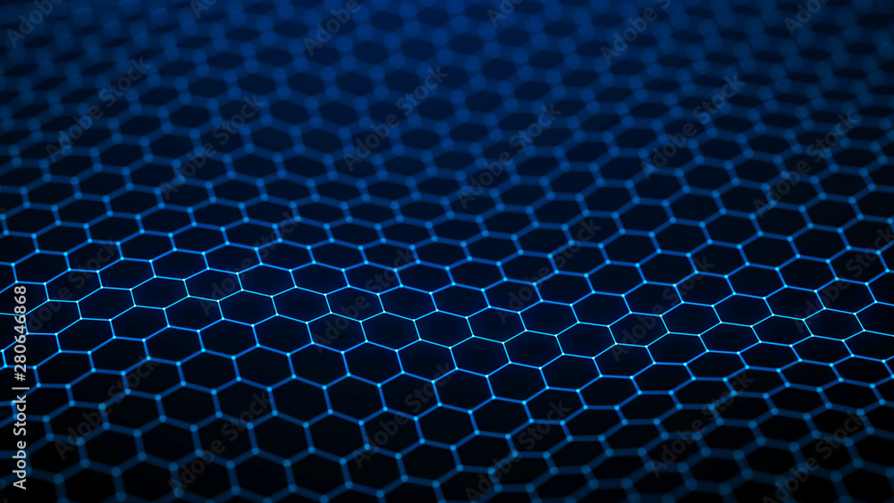 Poster futuristic hexagon background. abstract technology background. technology concept. big data.