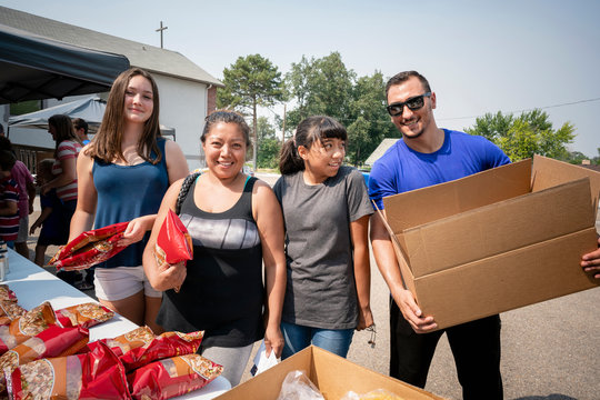 Monthly Food Pantry run by a community church