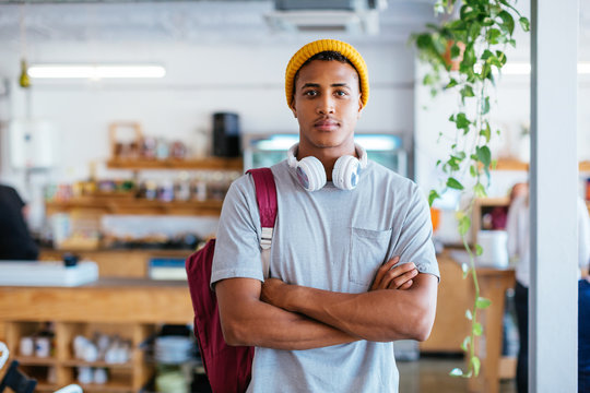 Young people working in a cool workplace.