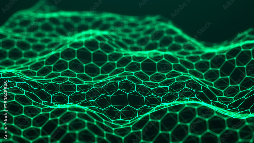 Poster futuristic hexagon background. abstract technology background. technology concept. big data.