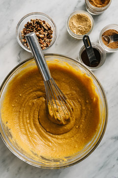 Making Pumpkin Bread