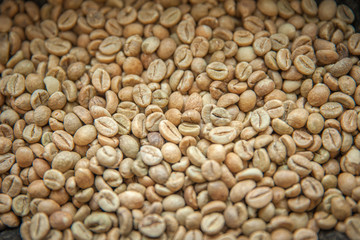 roasted coffee beans. ready for making high quality drinks. like espresso, latte or cappuccino