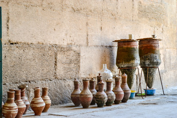 Traditional water drinking in old cairo
