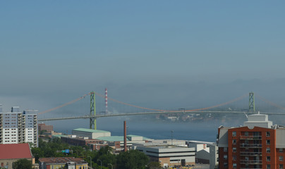 Summer in Nova Scotia: Foggy Morning Over Halifax Harbour