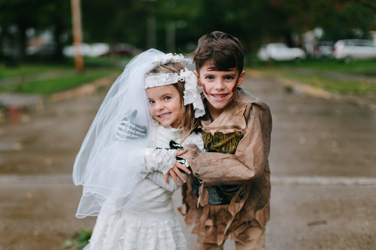 Kids on Halloween