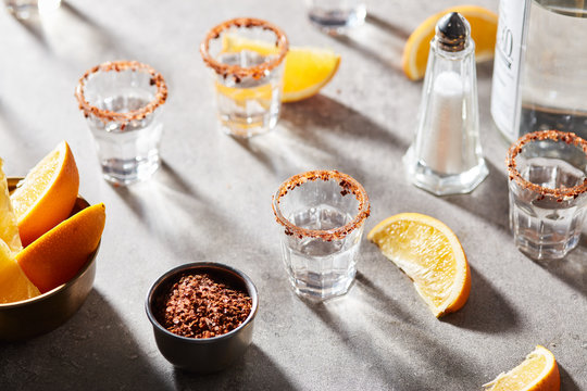 Shooters with tequila.
