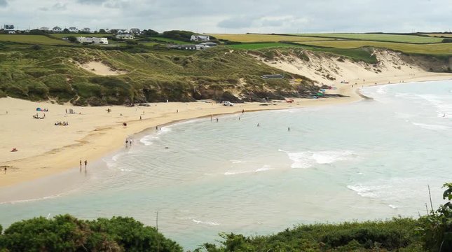 Gannel estuary and Crantock Beach