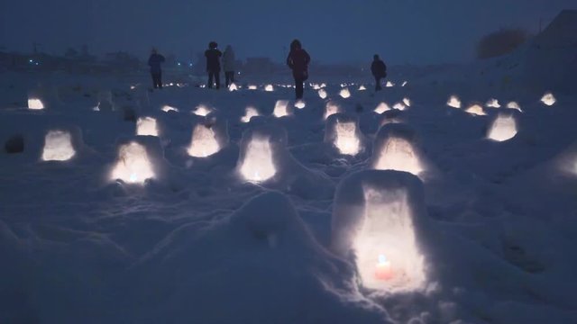 横手の雪まつり　日本・秋田県の有名な冬のイベント
