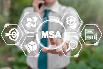 MSA Measurement System Analysis Business concept.