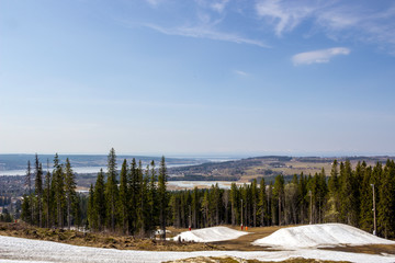 landscape view from snow park