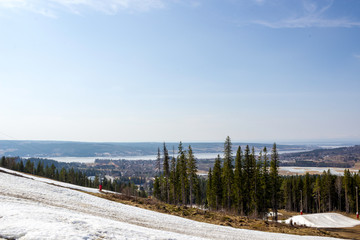 landscape view from snow park