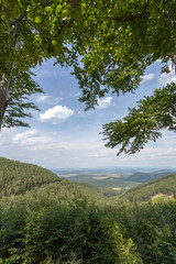 Fototapeta na wymiar Matra mountains in Hungary