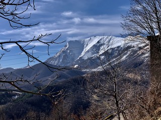mountains in winter