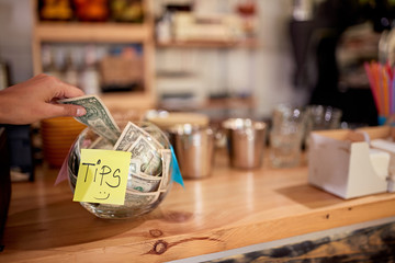 Tips - Money left for a employee,.
