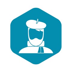 Artist icon. Simple illustration of artist vector icon for web