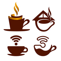 Coffee icon set