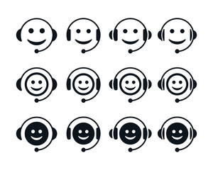 Call center emoticon symbols