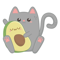 Kawaii of cat cartoon design