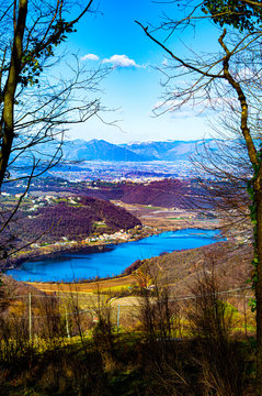Fimon Lake and mountain