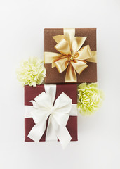 Carnation flowers and gifts.