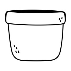 Isolated flower pot design vector illustration