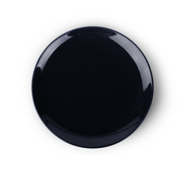 empty plate isolated on white background